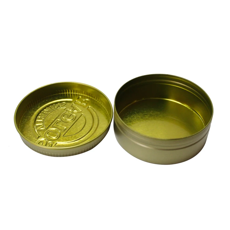 Hot Sale Small Round Metal Food Package Box For Sugar Candy Environmentally Friendly Food Grade Mint Tin Can With Plastic Insert