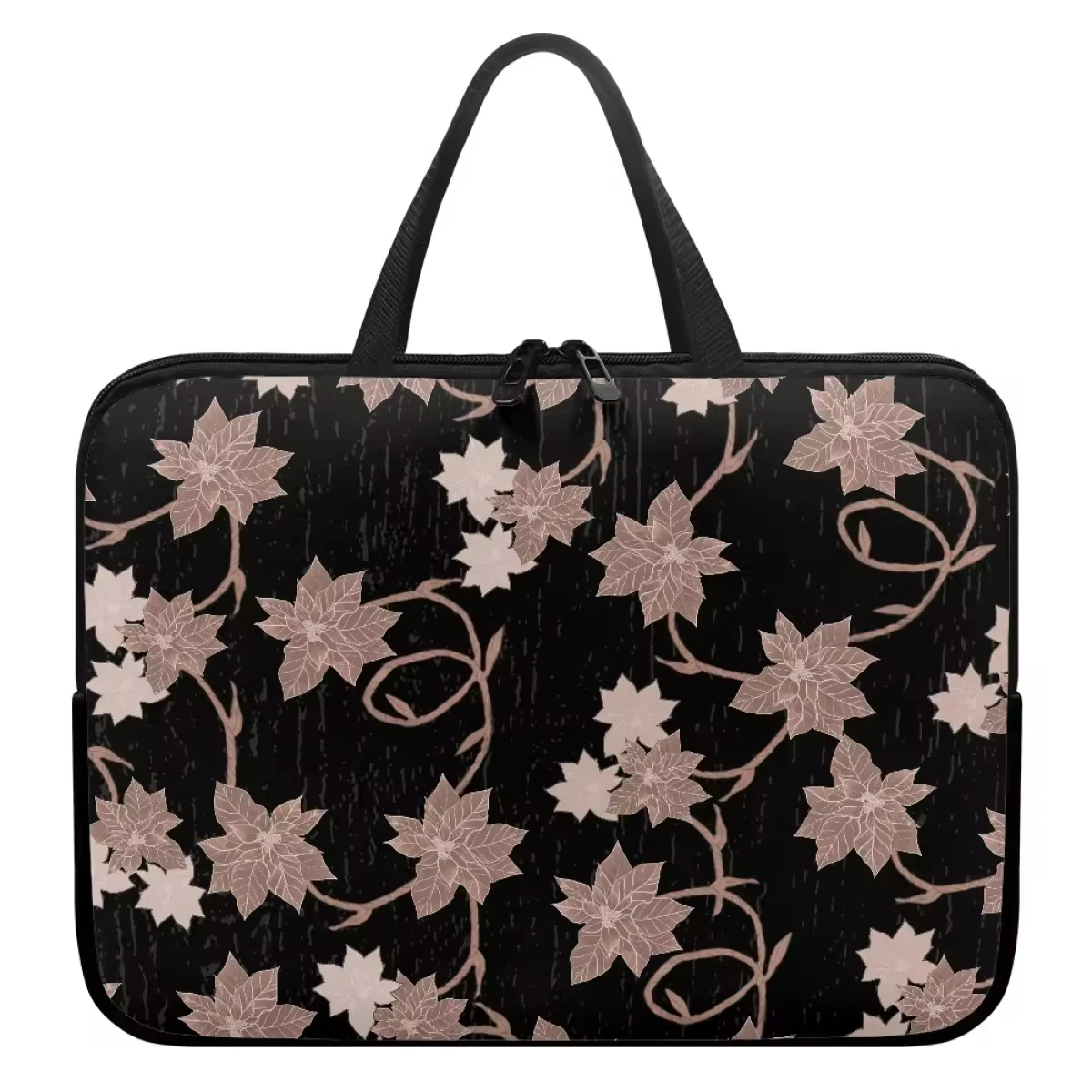 High Quality Custom Kalikimaka Flower Pattern Laptop Bag Large Capacity Waterproof Computer Bag Handbag Wholesale