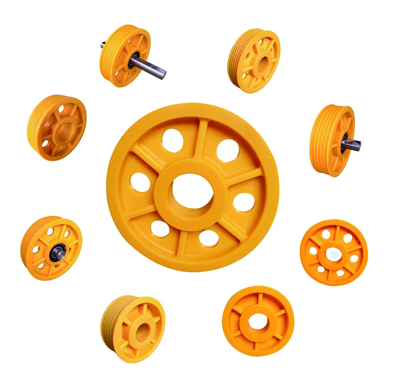elevator Nylon Pulley Wheels Traction Sheave Elevator Drive Pulley