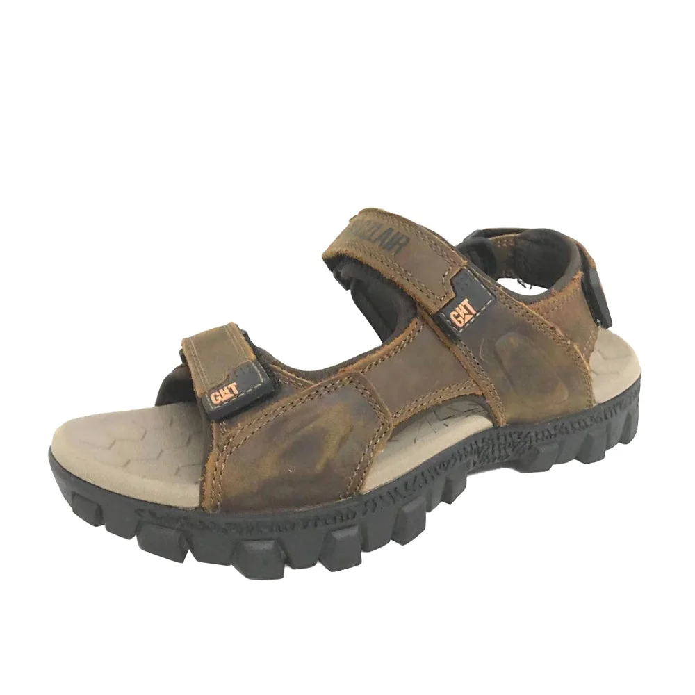 New Design Summer Men Strap Outdoor leather Slippers Beach Sandals