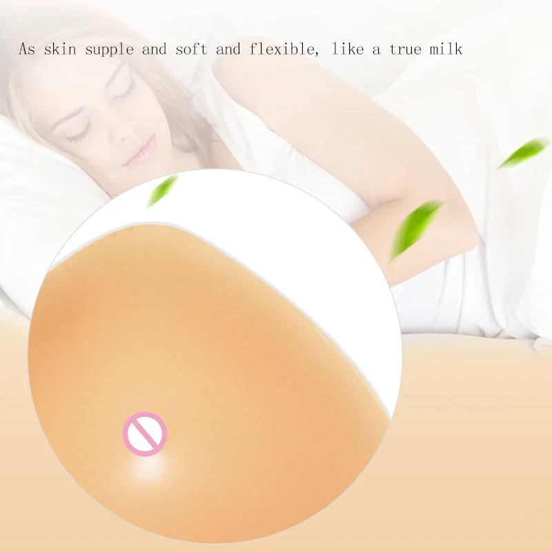 ONEFENG SB Mastectomy Breast Form Lightweight for Swimming Silicone Breast Prosthesis Match Post Surgery Bra with Pockets