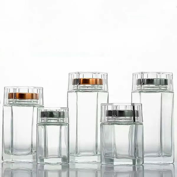 Заводское производство, различные размеры, стеклянный ящик/кубилоза/Набор банок для меда с металлической крышкой