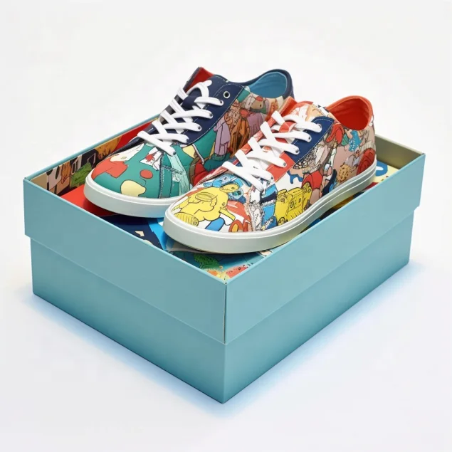 China Manufacture Import Pattern Corrugated Cardboard Packages Mail Top Tuck Shoes Shipping Paper Box