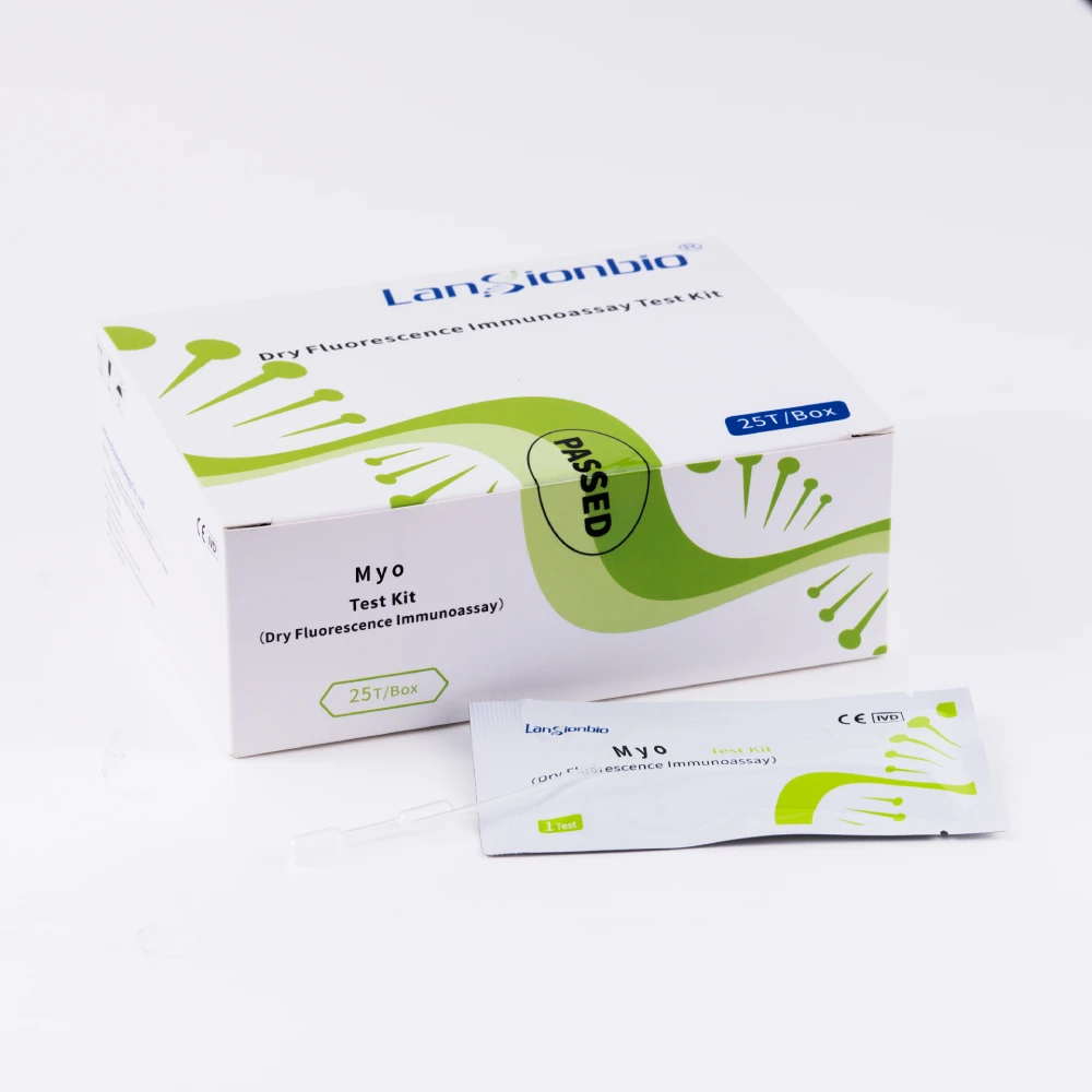 Lansionbio High Sensitivity Myo Immunoassay Reagents Myoglobin Muscle Damage Diagnostic Rapid Test Medical Supplies
