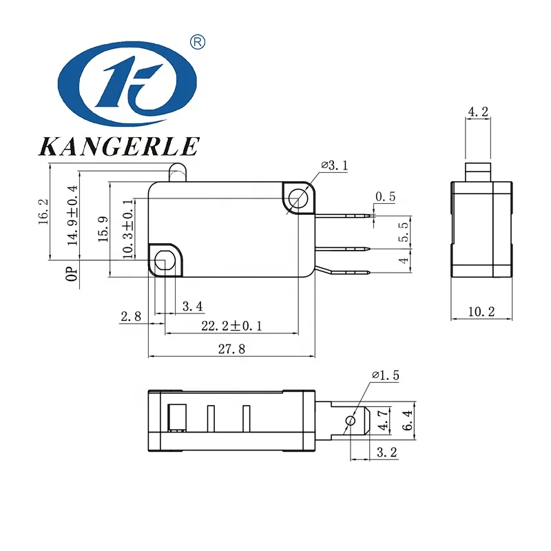 2-pin кнопочный переключатель кнопка таймера выключатели света 12 вольт