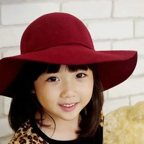 Wholesale Fashion Women Dress Wide Brim Floppy Wool Felt Hat