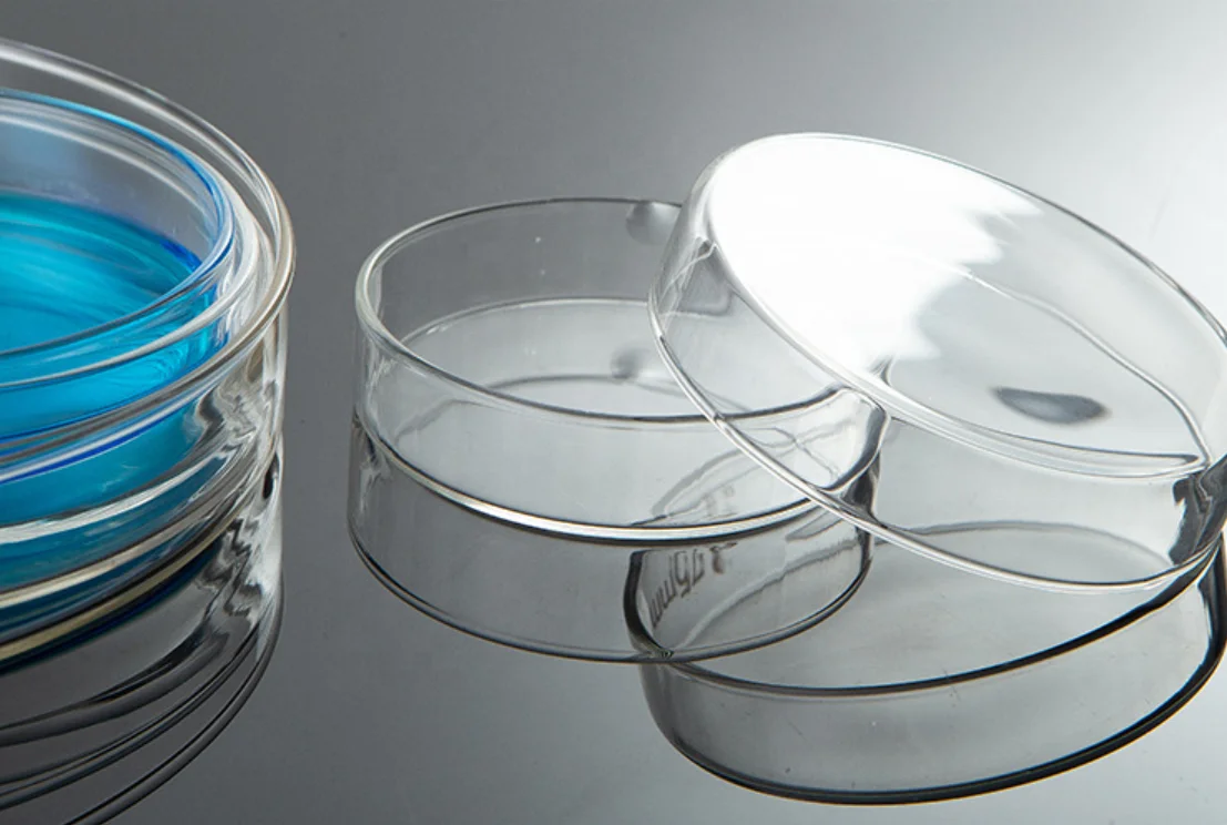  Factory direct supply cheap bio-experiment glass petri dishes borosilicate thickened cell