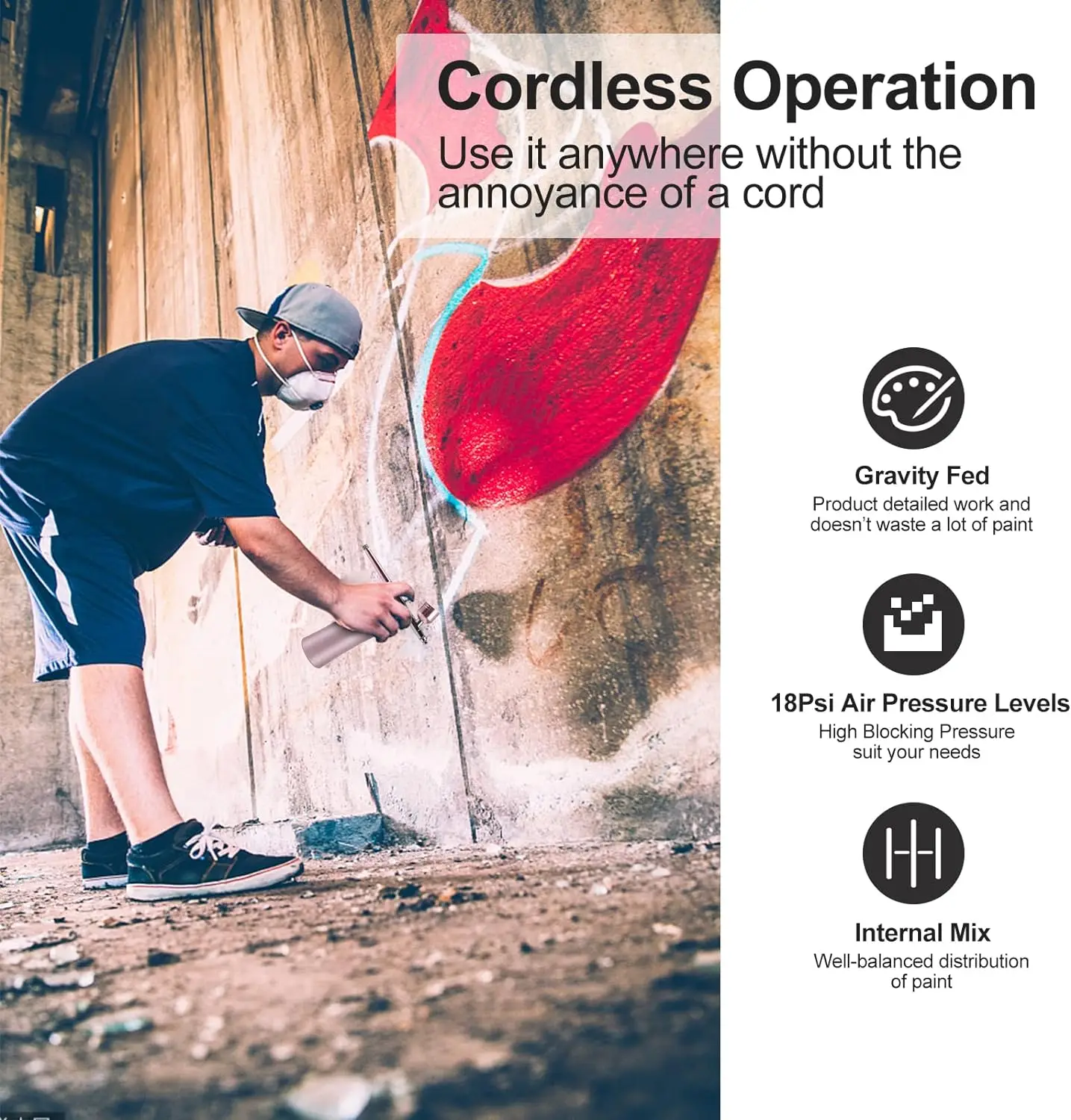 Household hydration instrument oxygen injection device Airbrushes