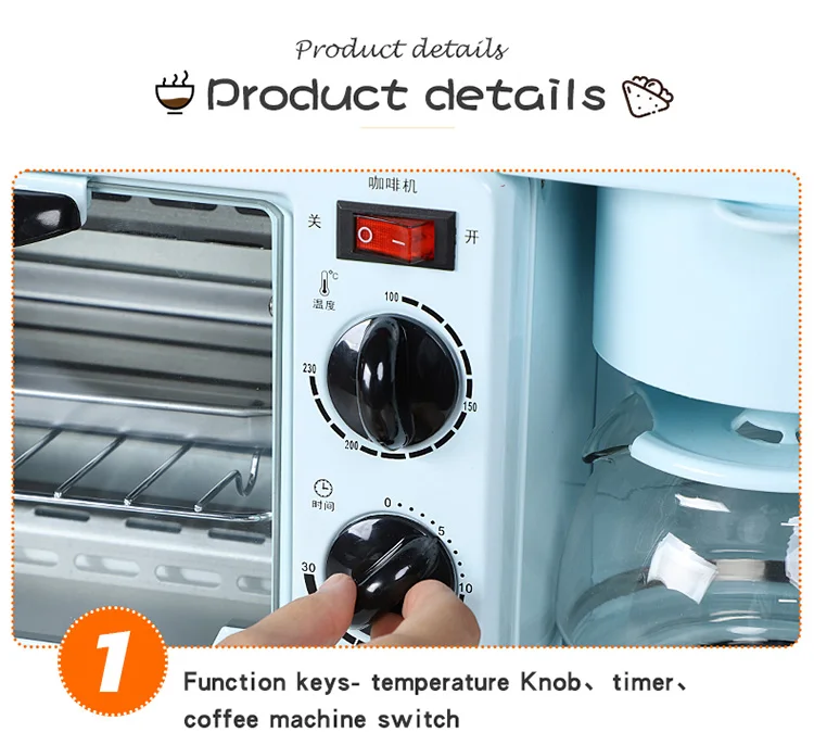 2020 Hotselling breakfast sandwich maker automatic multifunction 3 in 1 breakfast makers Machine