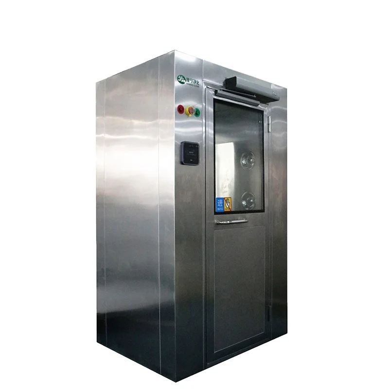 YANING CE Certified Cleanroom Air Shower Equipment with Swing Door and Face Recognition System