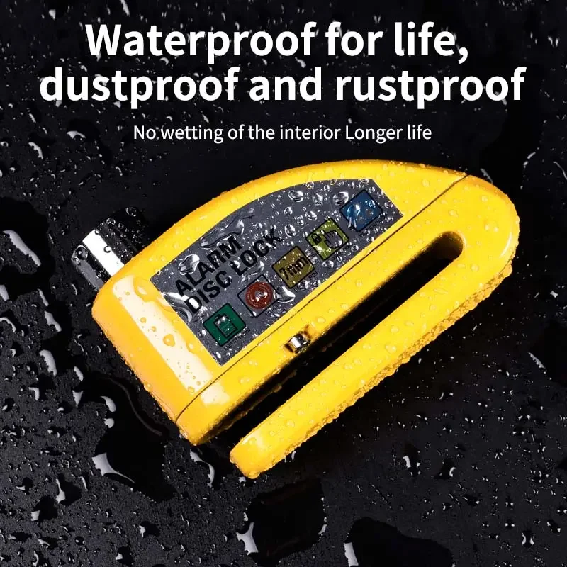 Hot sell 110dB Waterproof bicycle smart disk brake lock alarm motorcycle bike Bike Reminder Rope Lock Bag safety anti-theft lock