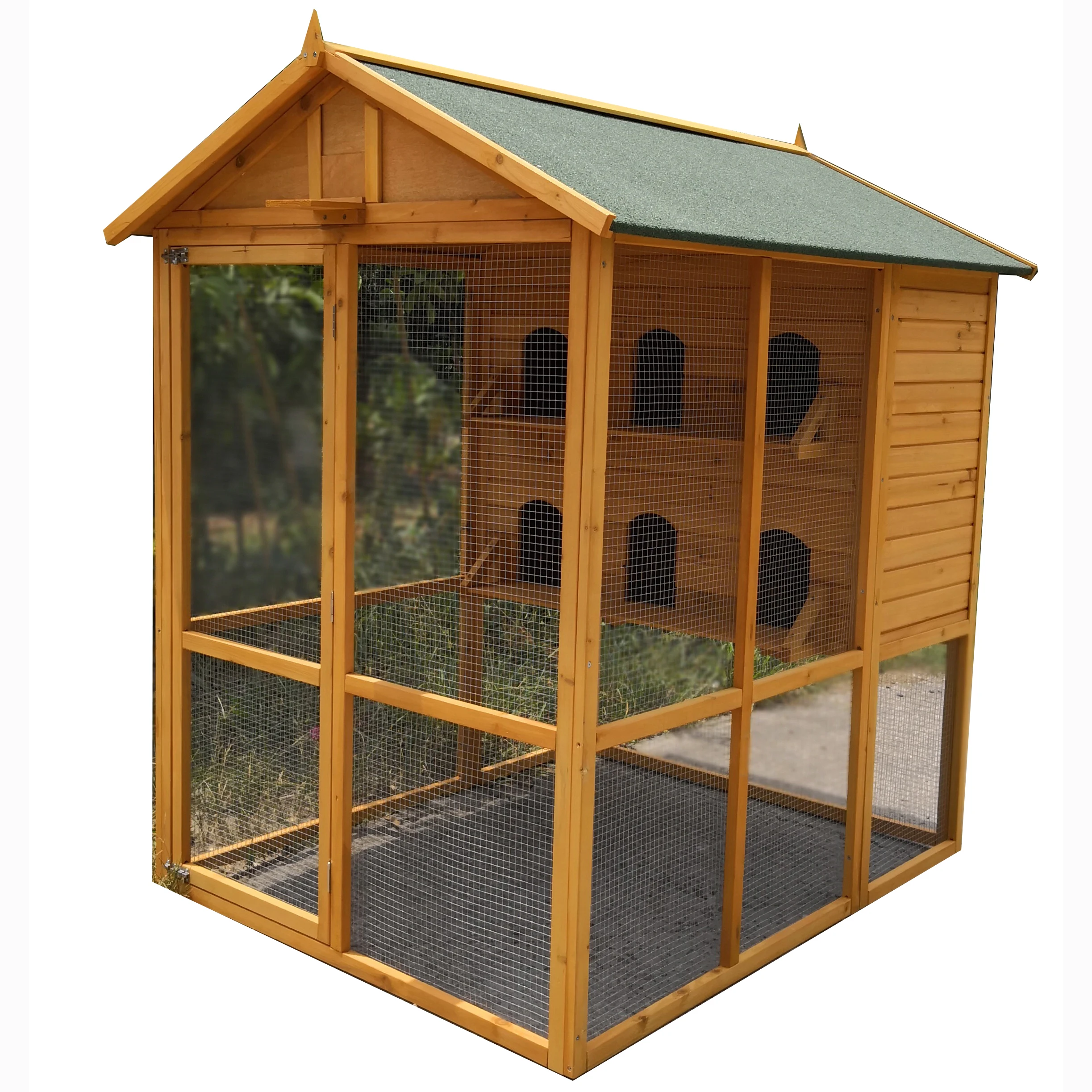 Factory High quality wholesale hot sale flat pack wooden handmade big bird cage