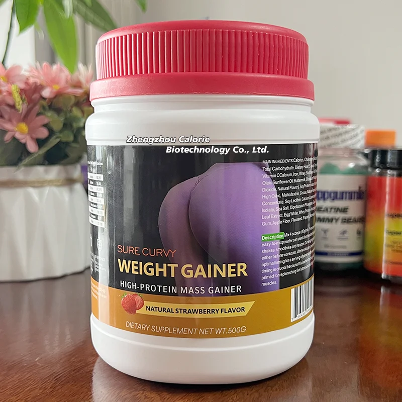Private Label Mass Gainer Powder OEM Customized Sport Support Weight Gainer Protein Powder