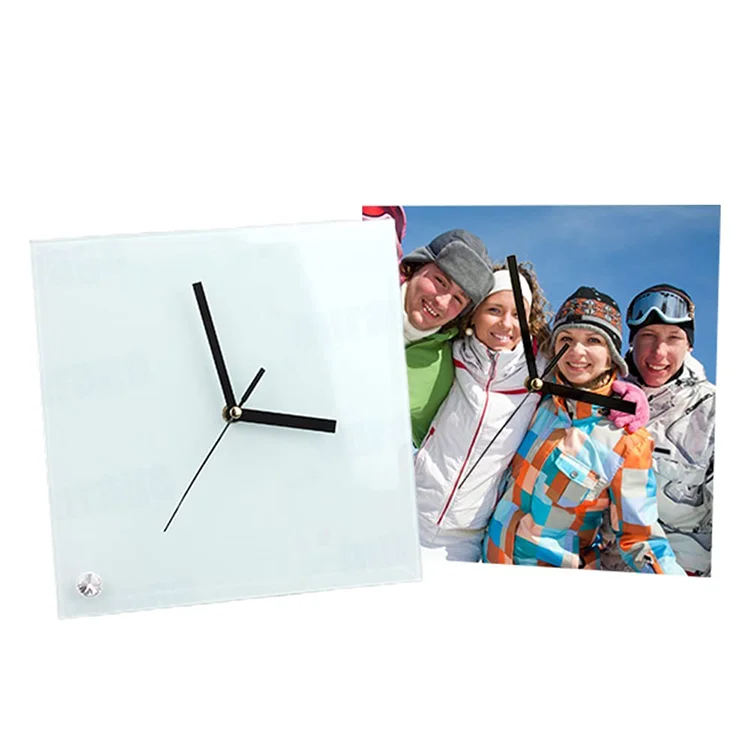 Wholesale White Blank Printable Unique Design Sublimation Clock For DIY Sublimation Printing (1600580244481)