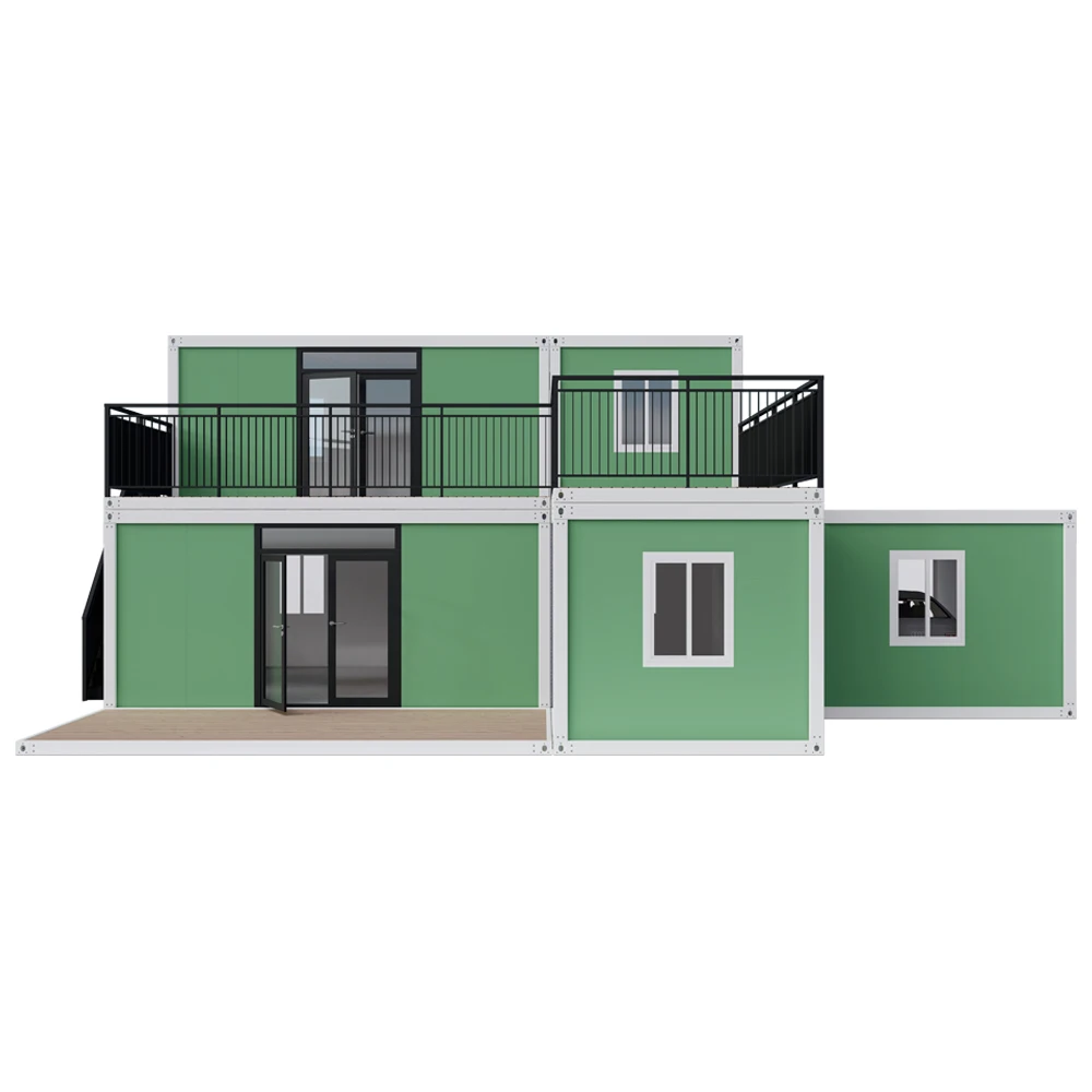 Prefabricated Houses Mobile Detachable Container Homes Frame Flat Pack Portable Shed Slope Roof Office House