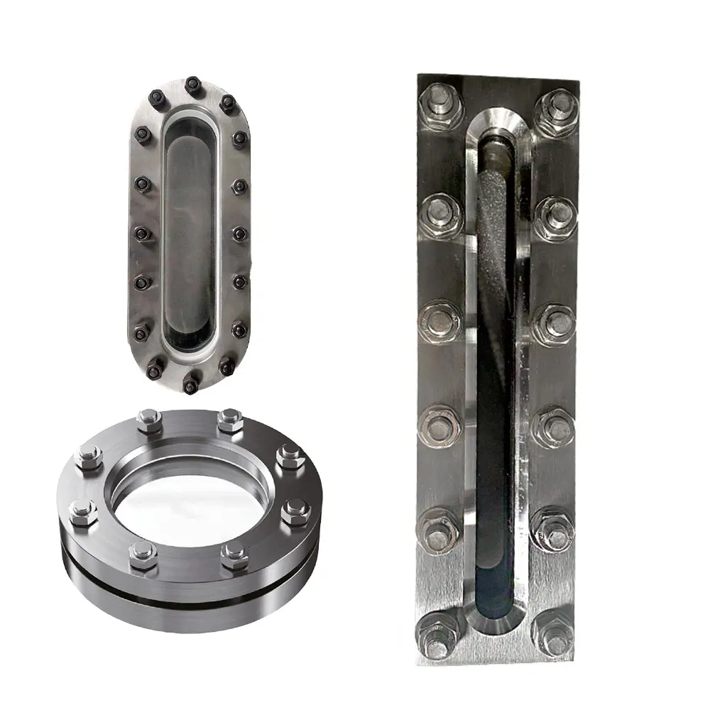 circular container sight glass/stainless steel  rectangle sight glass indicator flange type