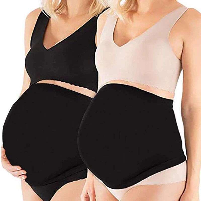 Плюс Размер M L XL XXL оптовая продажа с пользовательским логотипом комфортный мягкий высокоэластичный бесшовный пояс для поддержки живота беременных