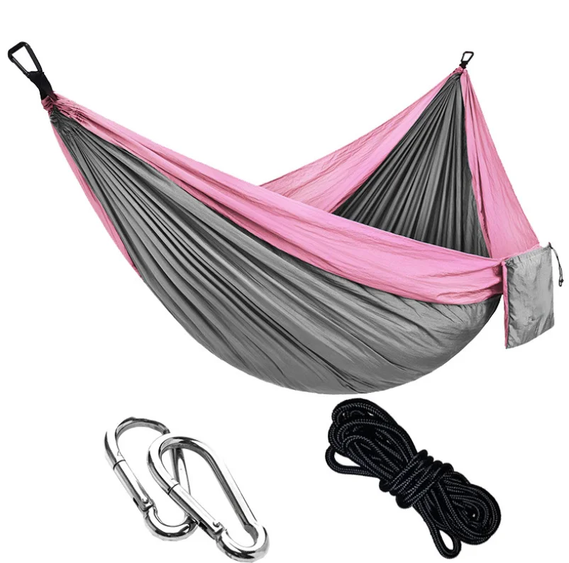
210T nylon hammock double 2 person hangging camping hammock kinds of colors 