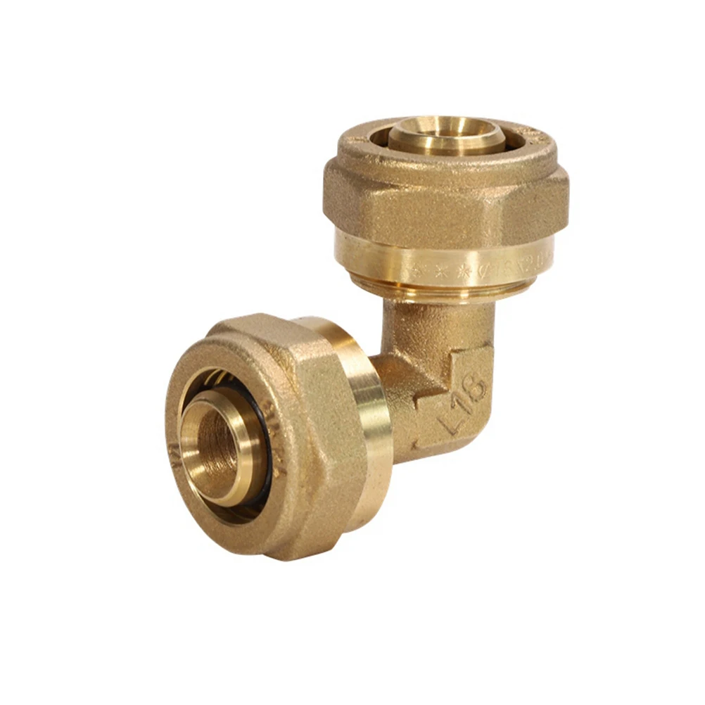 New Arrival Pex Pipe Compression Fitting Brass Equal Elbow Joint Pex Pipe Plumbing Fitting