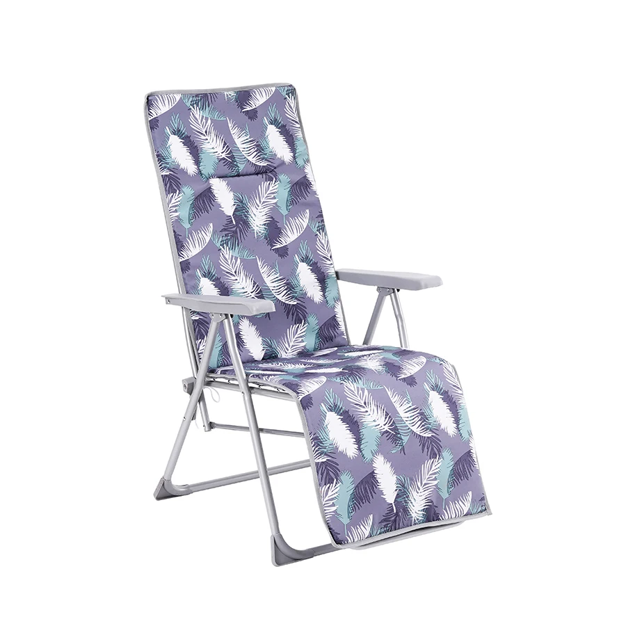 OEM Adjustable aluminum recliner portable Foldable camping chair sunlounger