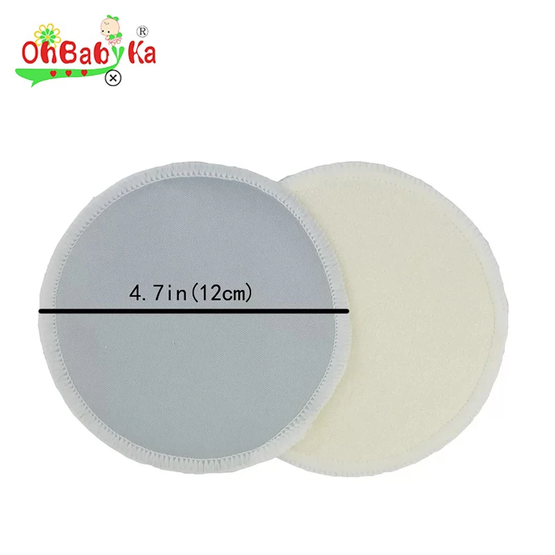 Оптовая продажа, контурные прокладки ohbabyka из органического бамбука для кормления грудью, многоразовые моющиеся прокладки для кормления грудью для мам