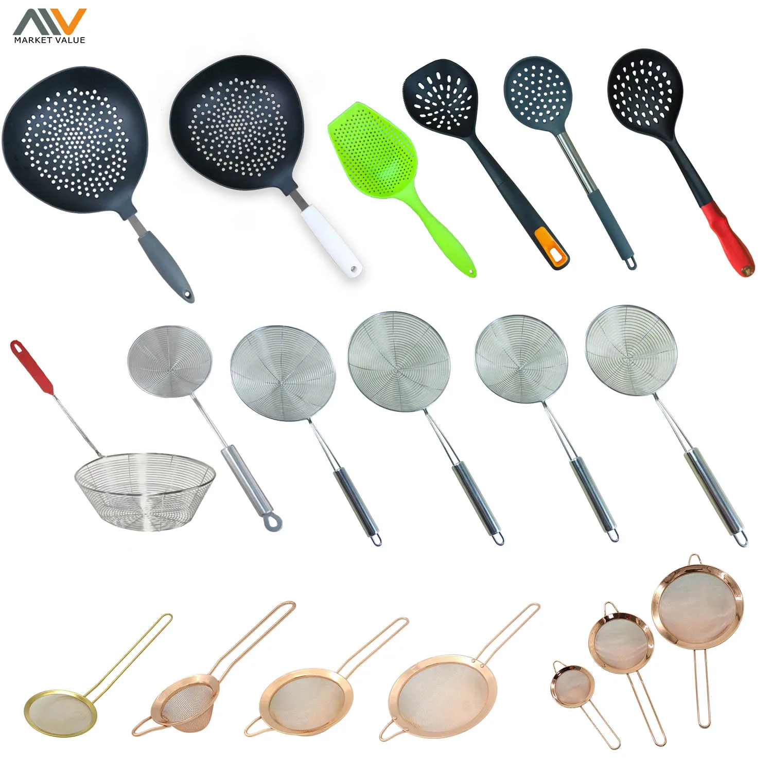 2022 High Quality 18CM S/S STRAINER WITH S/S HANDLE Stainless Steel Strainer