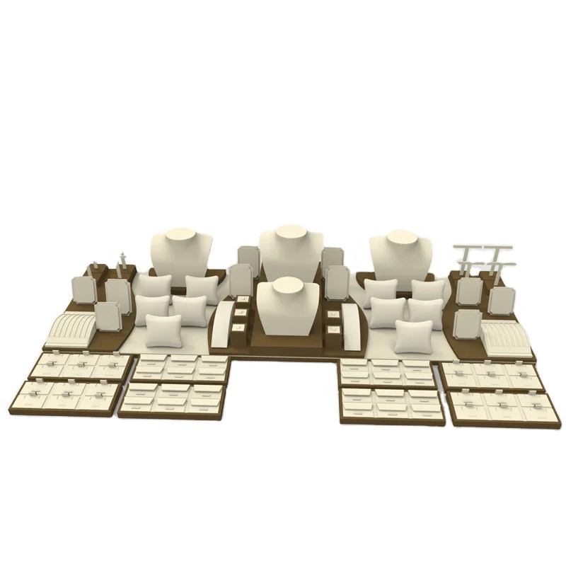 custom jewelry display trays large design counter jewelry display set