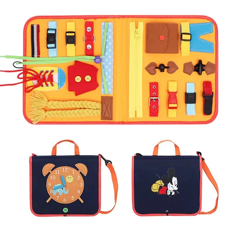 Factory Custom Multifunctional Children Learning montessori sensory Toys felt busy board