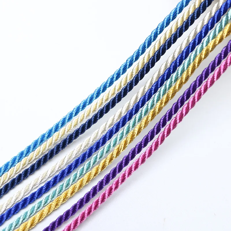 Factory Supply 3 Strands Twisted Rope Twisted Braided Cotton  Jute Rope High Strength Cotton Rope
