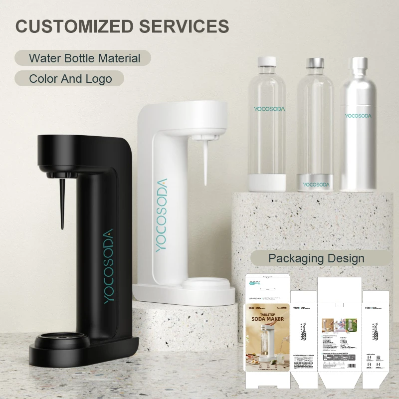 YOCOSODA Desktop Home Carbonated Water Machine Soda Maker For Fizzy Water