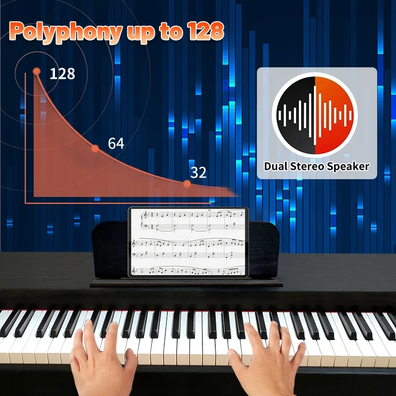 Portable piano keyboard used pianos for sale midi keyboard piano 88 keys