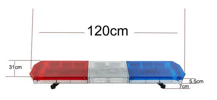 Wholesale Emergency Red And Blue Road Flashing Warning Lamp For Fire Ambulance Car Led Light 12V