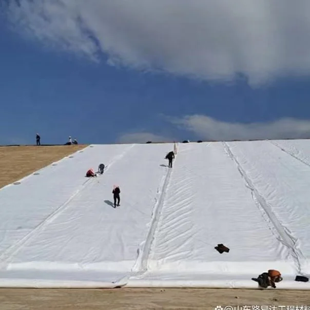100g 150g landfill reservoir artificial lake tailings dam tunnel lining geotextile compounded with hdpe geomembrane liner