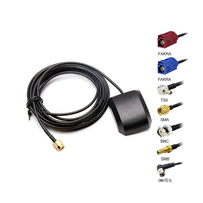 28DBI GPS glonass GNSS SMA FAKRA TS9 adhesive magnet magnetic mount active ceramic external glonass gps antenna