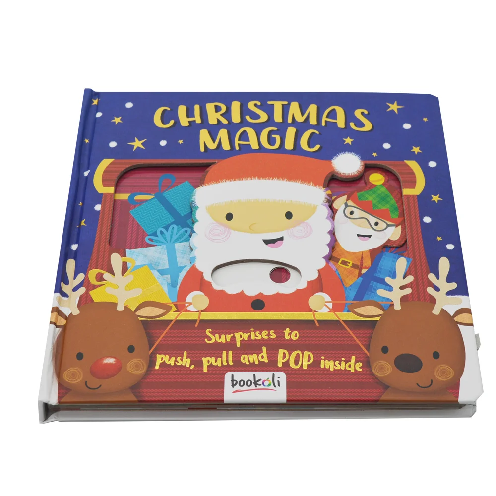 OEM baby custom board book 3D for children English book coloring story cartoon book printing