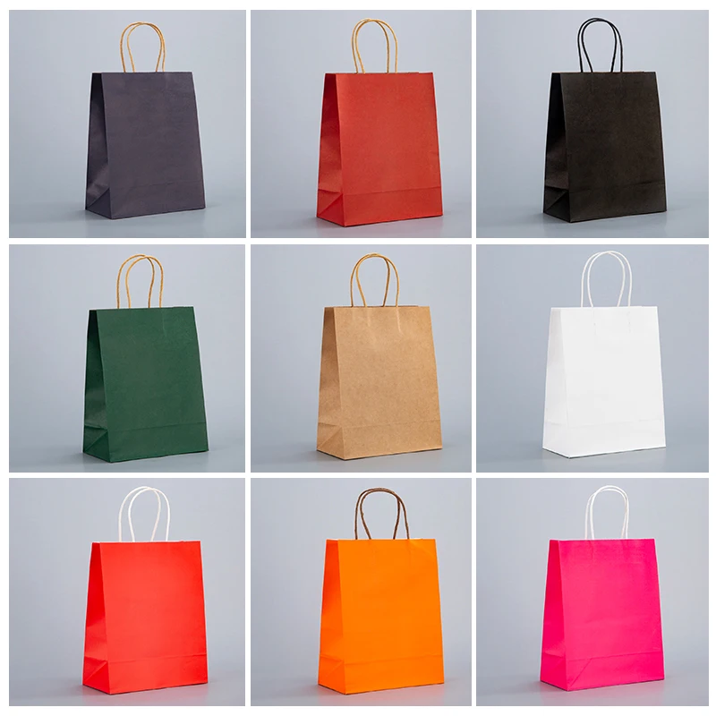China wholesale Cheap paper bag manufacturing kraft paper bag customise size print logo white kraft paper bag clothing packaging