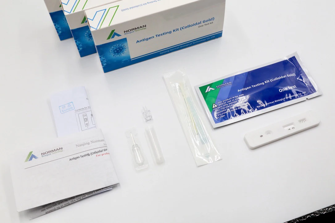 Тест PEi прошел BfArM перечисленный передний носовой тампон слюна комбо набор для самостоятельного тестирования