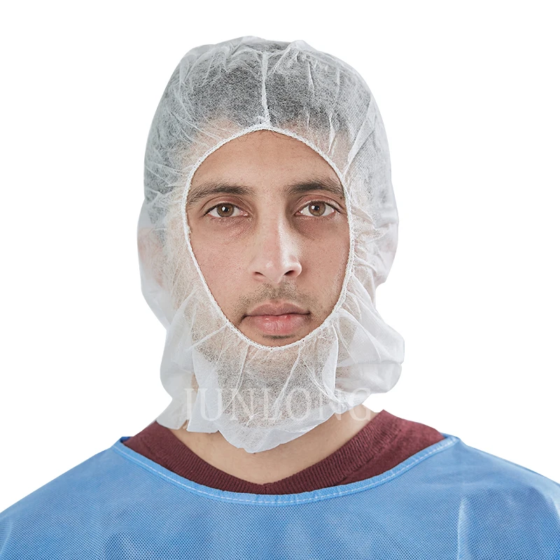 Junlong factory of  White Disposable  Hood Covers for Food Safety
