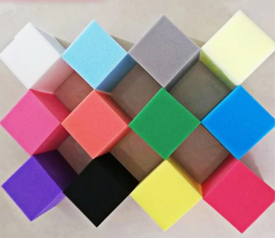 Rainbow Trampoline Children Playground Soft Foam Colorful Square Sponge for Kids Indoor Play