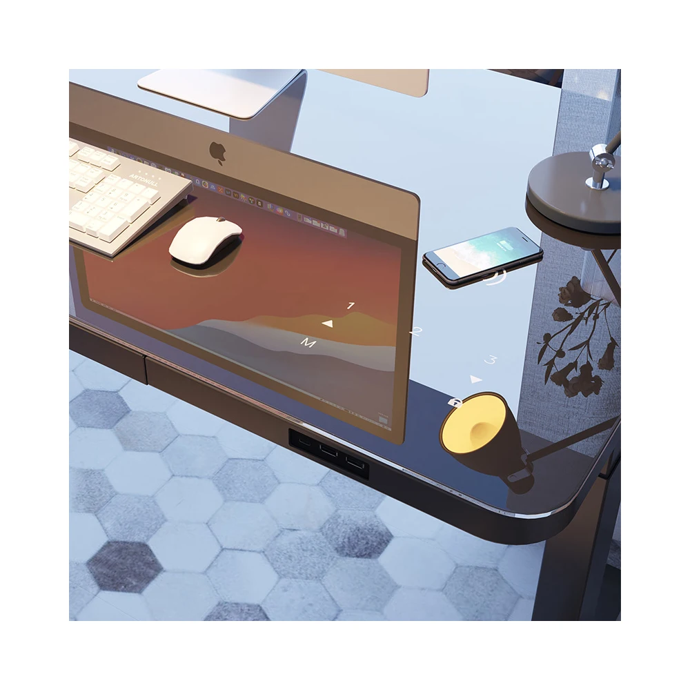 Wood Touch Screen Design Standing Adjustable Desk Sit And Standing Up Computer Lift Desk Frame Adjustable Height