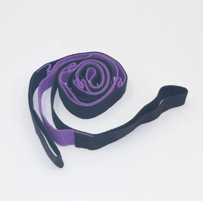 multi function washable 2 mm thicken gymnastics dancing stretch training yoga resistance loop bands strap with 10 grip handles