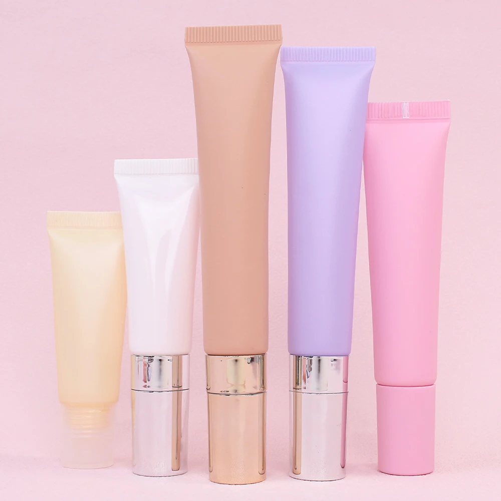 Factory Wholesale Vegan Organic Lip Butter Balm Pink Sugar Custom Logo Squeeze Lip Gloss Tubes With Packaging