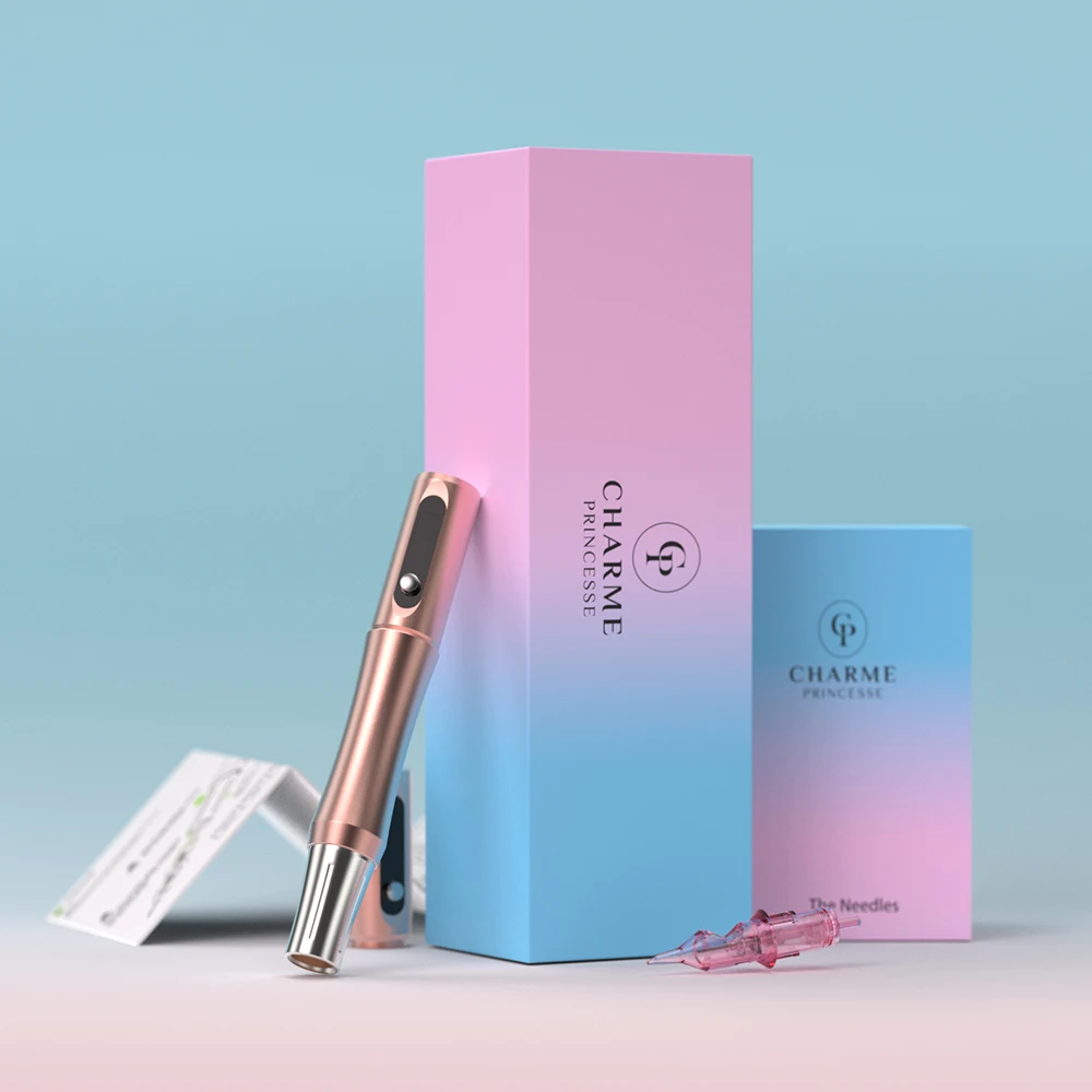 Cosmetic Wholesale Semi Digital Permanent Makeup Eyebrow Microblading Wireless Pmu Tattoo Machine Pen