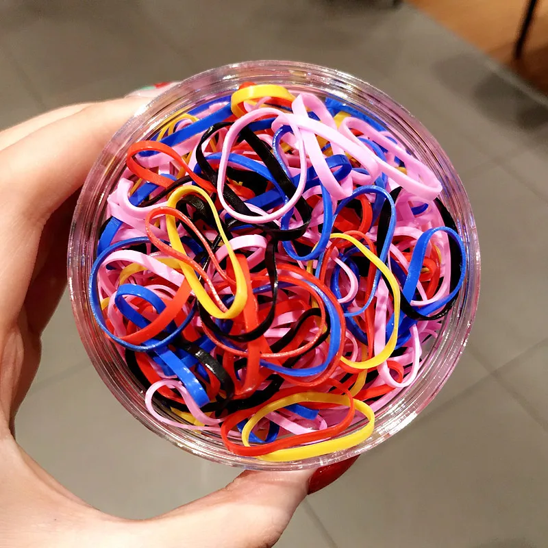 Factory direct canned color hair loop does not hurt the hair kids elastic for girls and baby and hair rubber band