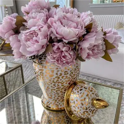 Factory wholesale ceramic vase Nordic style white vase ceramic ginger jar tabletop vase for home wedding decoration