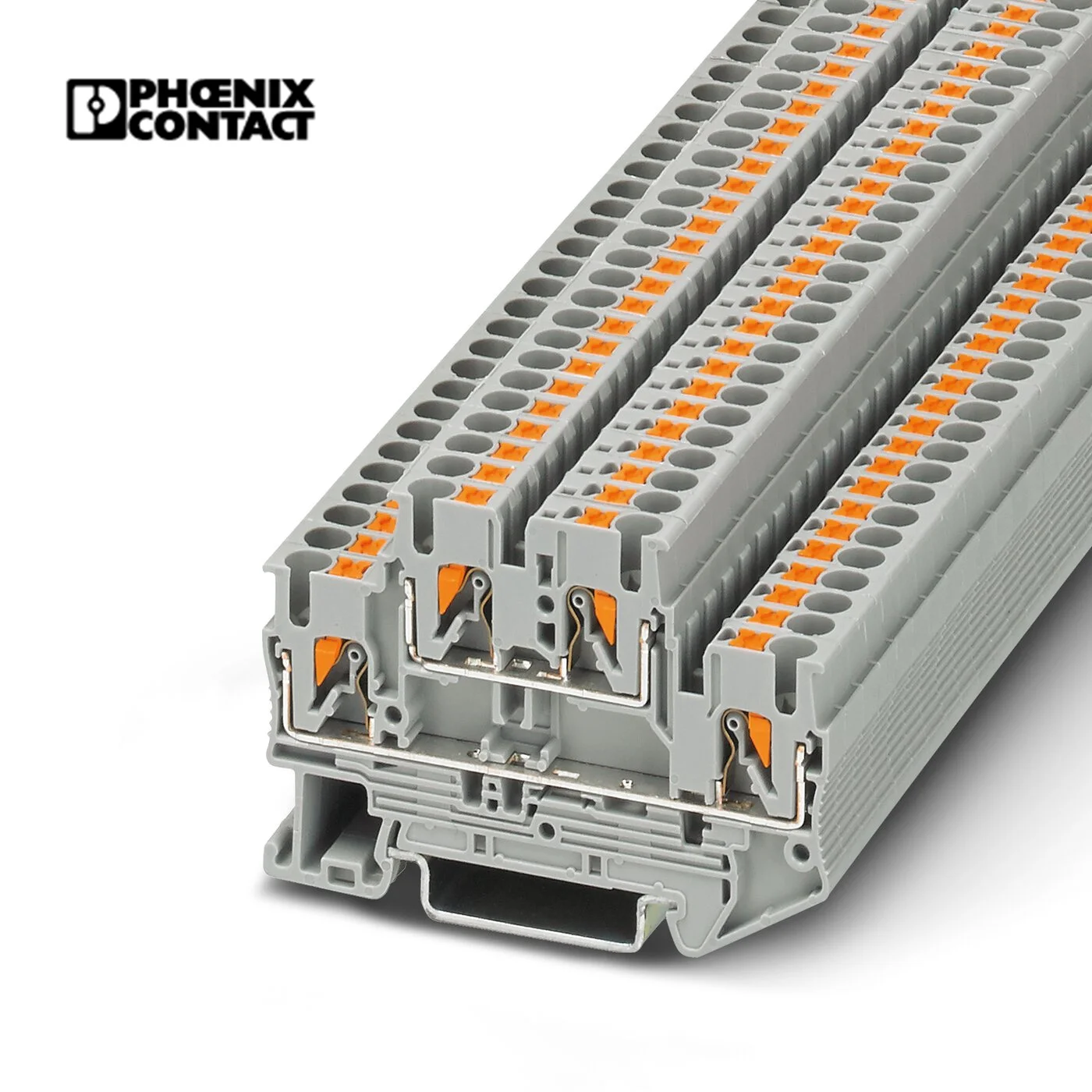 High Quality Phoenix PTTB 2.5 Push In Terminal Block Connector / Low Price Din Rail Double Layer Terminal Blocks