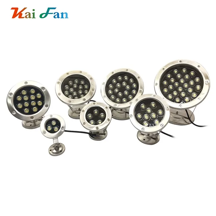 
Outdoor fountain underwater waterproof ip68 rgb 3w 6w 9w 12w 18w 24w 36w led swimming pool light 