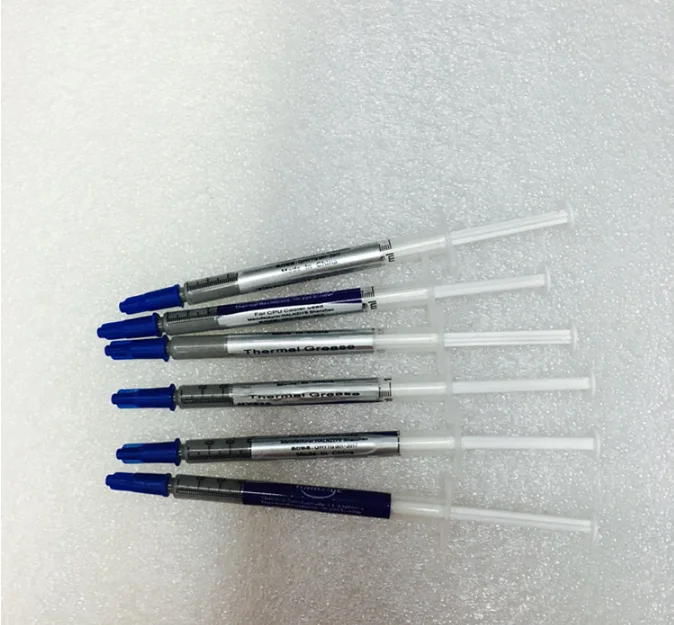Gray Bulk Small Syringe PC CPU GPU LED Interface Heat Sink Transistor Conductive Grease Artic Silver Thermal Paste