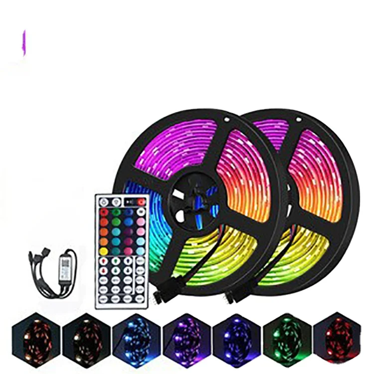 USB RGB светодиодные полосы света 8 мм 60 светодиодов 5 В SMD 5050 Смарт-приложение управление Bluetooth гибкая лента Светодиодная компьютерная телевизионная подсветка