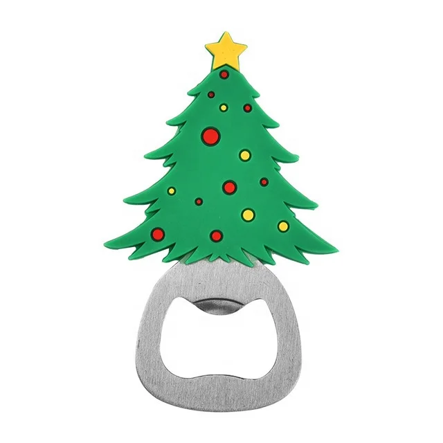 Creative Cute Silicone Cartoon Soft Rubber Bottle Opener Portable Christmas Gift for Beer and Wine Corkscrews & Openers